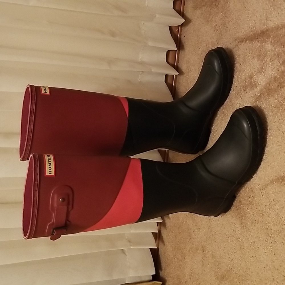 Hunter Wmn Original Asym Cblock Rain boots